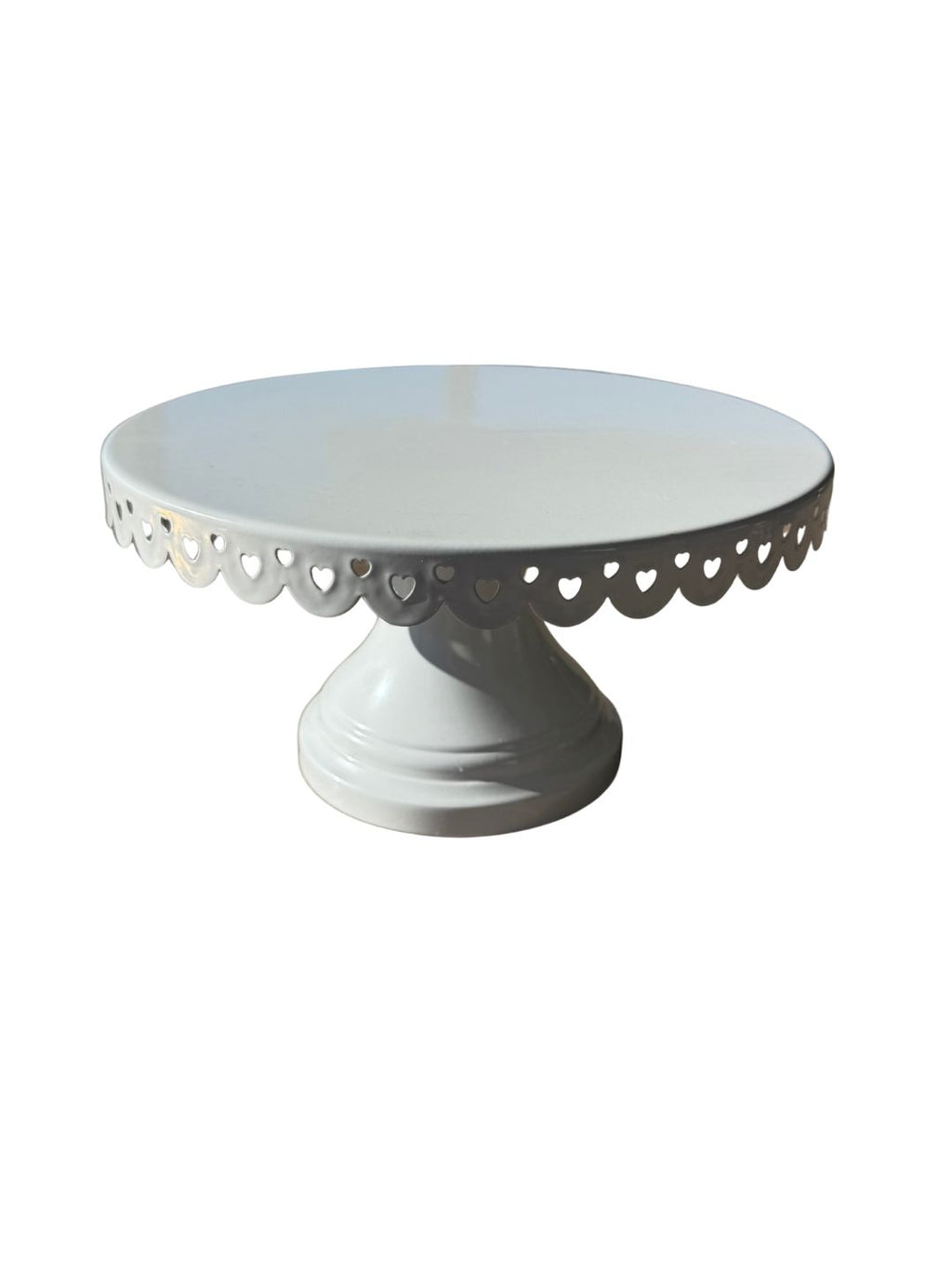 White Heart Cake Stand Rental